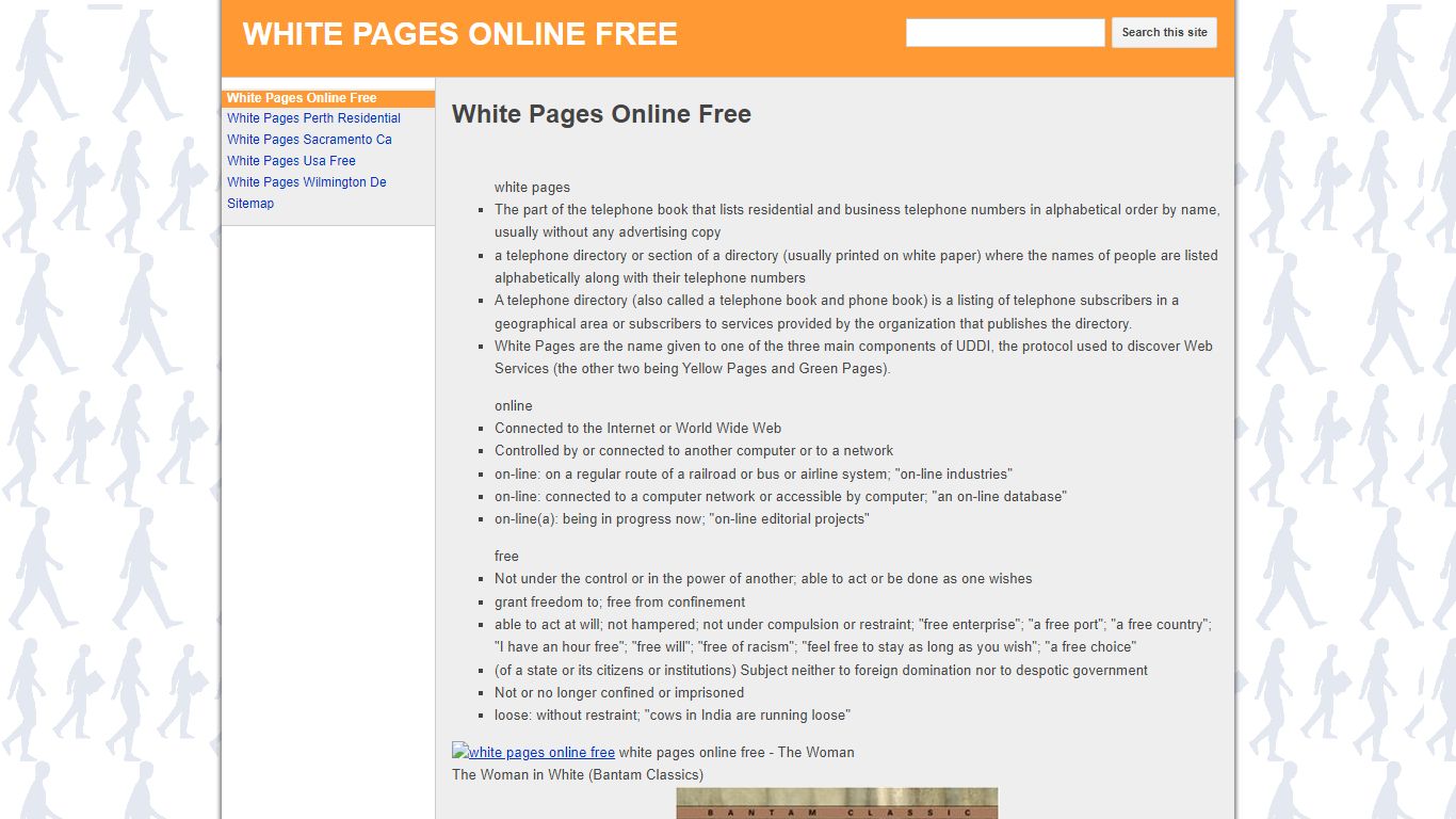 WHITE PAGES ONLINE FREE - Google